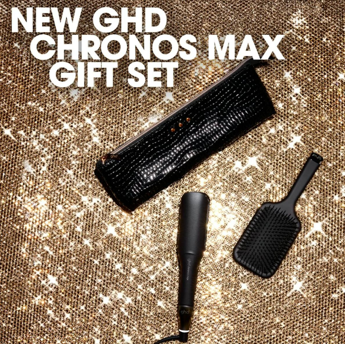 ghd Chronos Max Christmas Gift Set - Wide Plate Hair Straightener