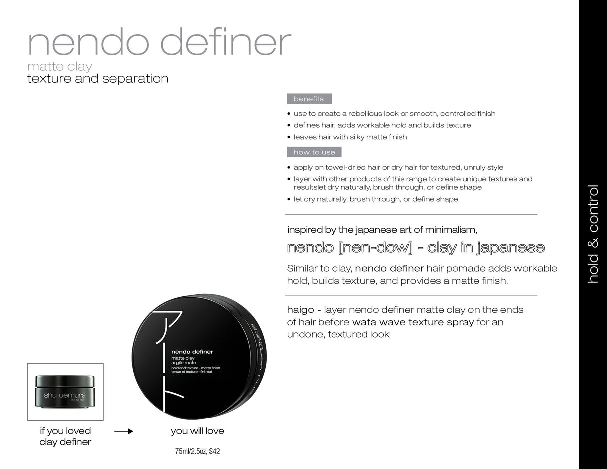 Nendo Definer Matte Defining Clay 75ml