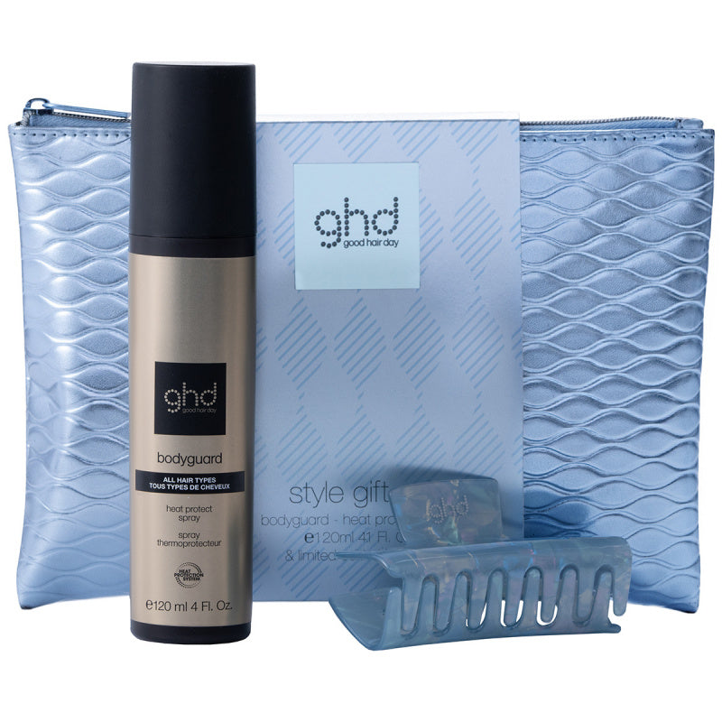 GHD Budle bag m/Body Guard & Hårklype. Gift Set
