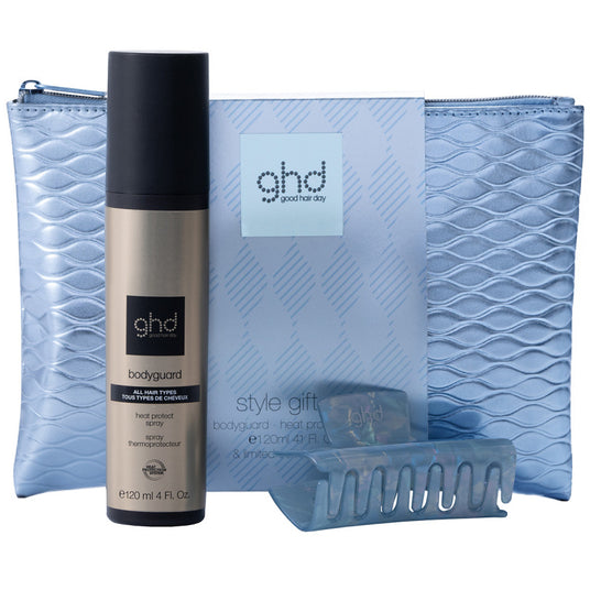 GHD Budle bag m/Body Guard & Hårklype. Gift Set