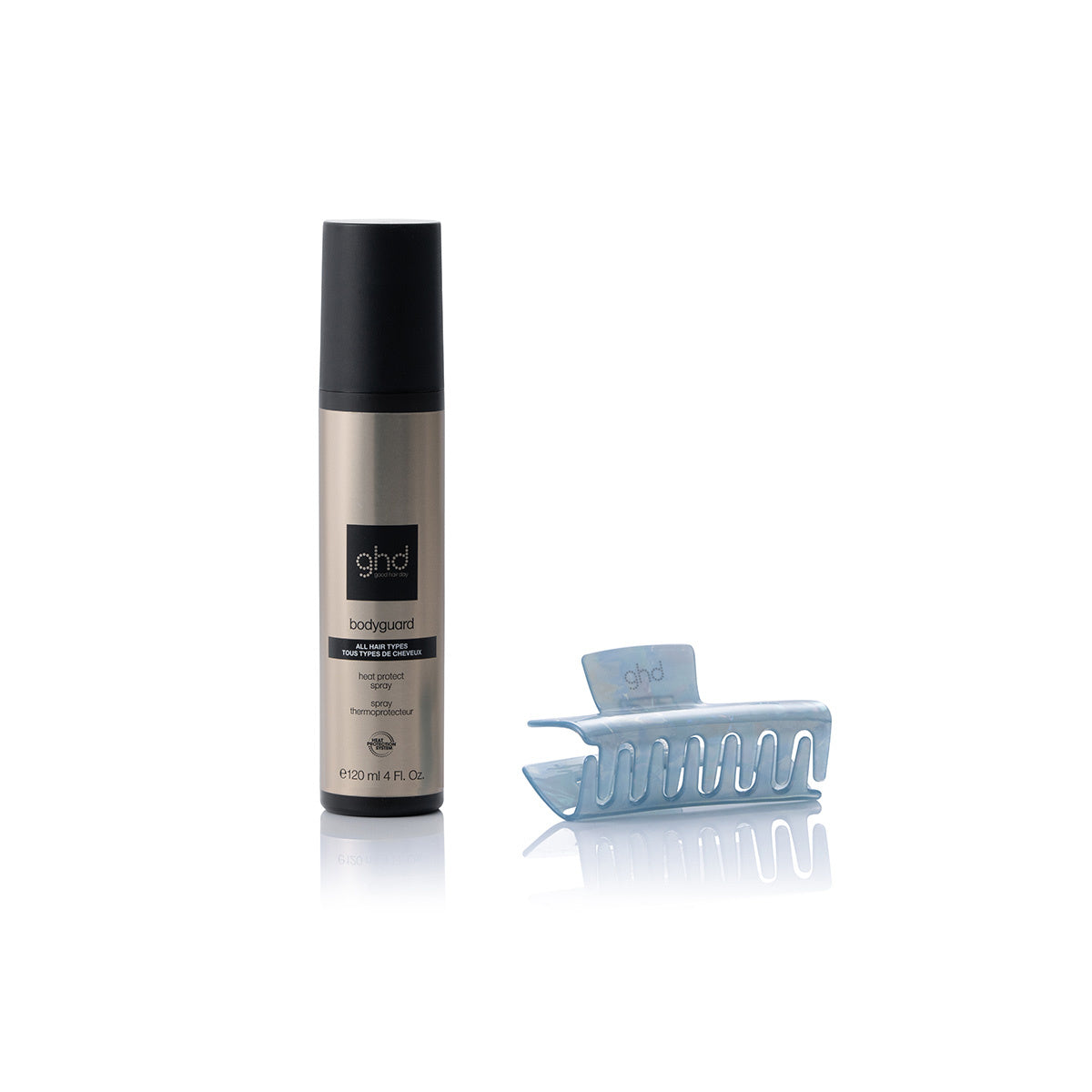 GHD Budle bag m/Body Guard & Hårklype. Gift Set
