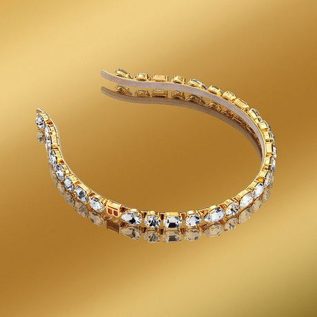 Eclat Headband Small 18k gold with Swarowski diamonds
