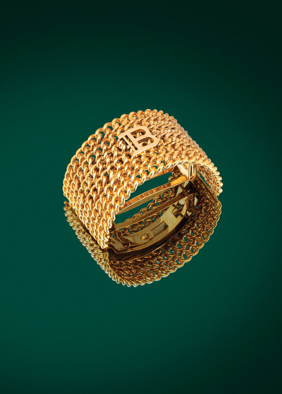 Clip Gold Leath Hair