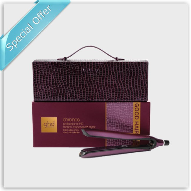 ghd Chronos Limited Edition Gift Set - Hair Straighteners in Cherry Chic