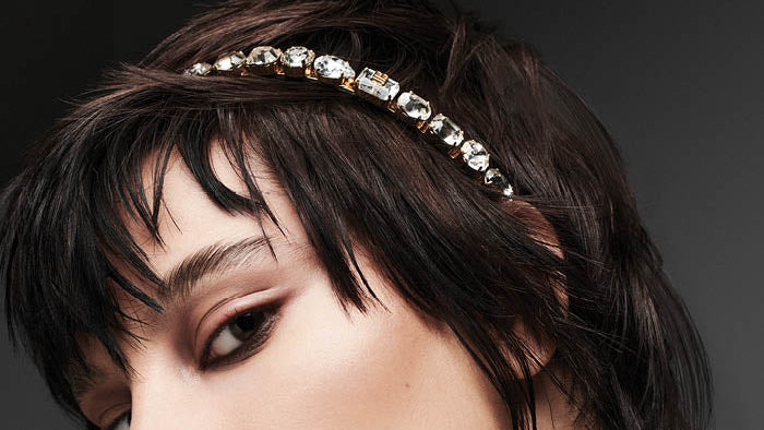Eclat Headband Small 18k gold with Swarowski diamonds