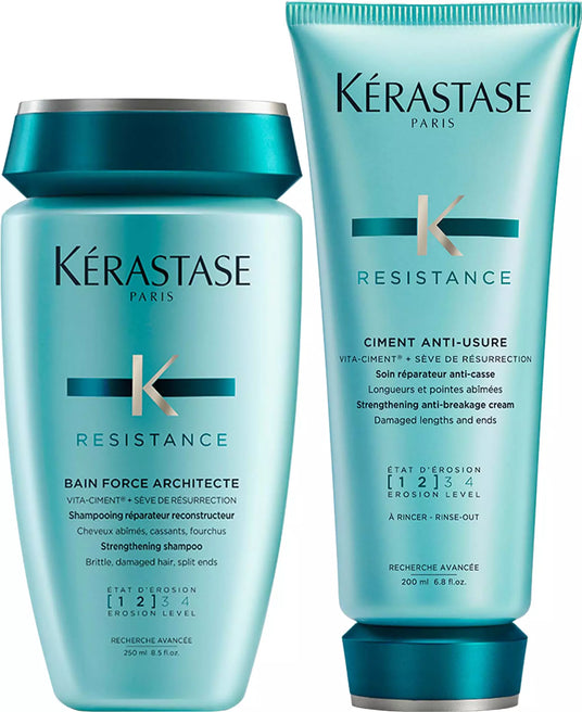 Kérastase Resistance Duo Shampoo 250 ml & Conditioner 200 ml - 450 ml