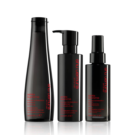 Ashita Supreme Smoothing Haircare Set - Shampoo, Conditioner & Serum