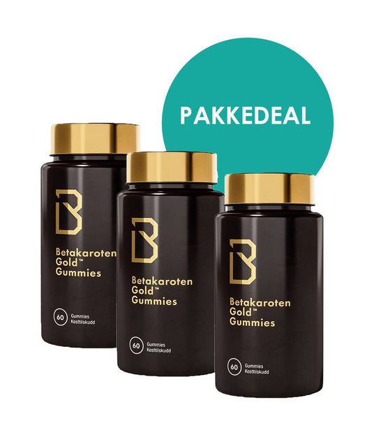 3 PAKK Betakaroten Gold Gummies™ 3mg