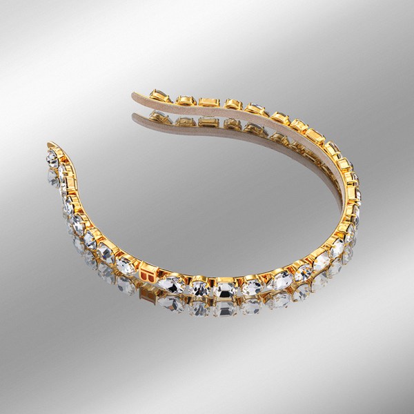 Eclat Headband Small 18k gold with Swarowski diamonds