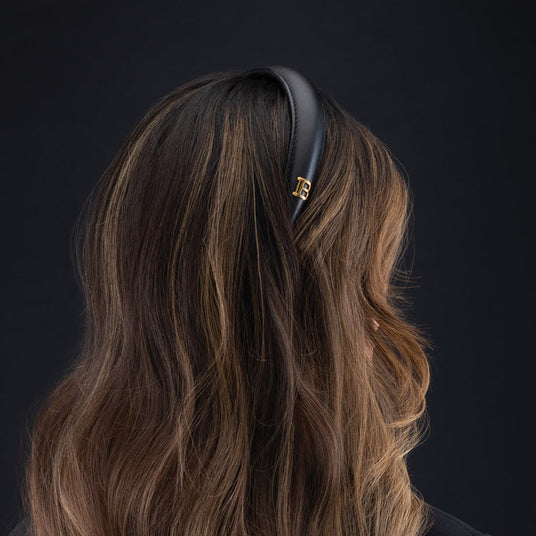 Puffed Black Hairband