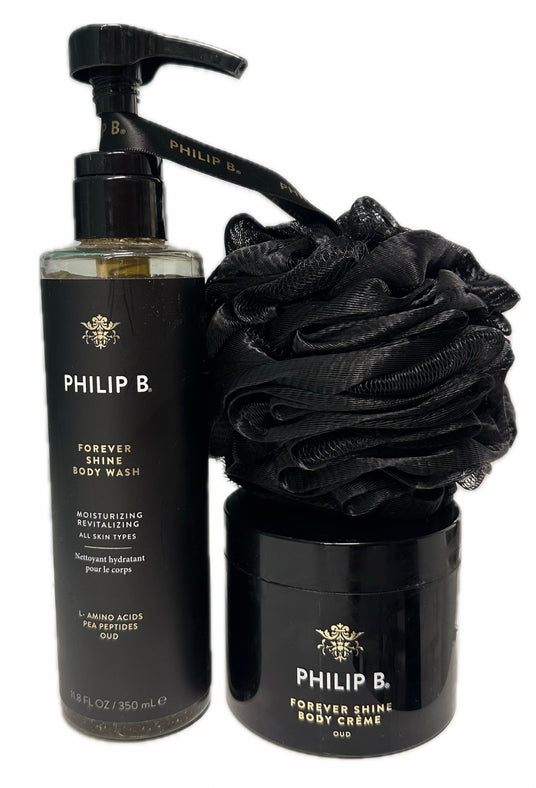 Forever Shine Body Collection - Body wash, Body Creme og Bade Spounge