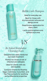 Bubble Lash Shampoo - eyelash extensions and facial cleanser
