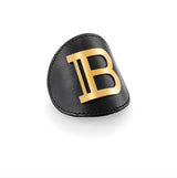 Balmain Limited Edition Genuine Leather Hair Clip Gold B