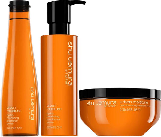 Urban Moisture Trio Bundle - Shampoo, Balsam & Hårkur