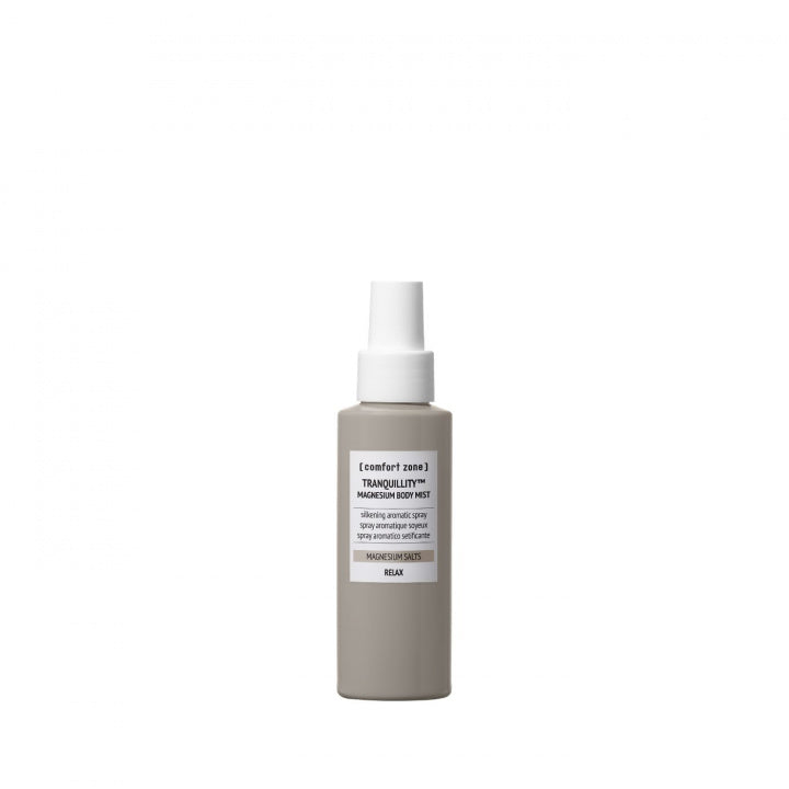 magnesium spray, kroppsspray med magnesium, avslappende body mist, aromaterapi spray, stressreduserende hudpleie, beroligende kroppsspray